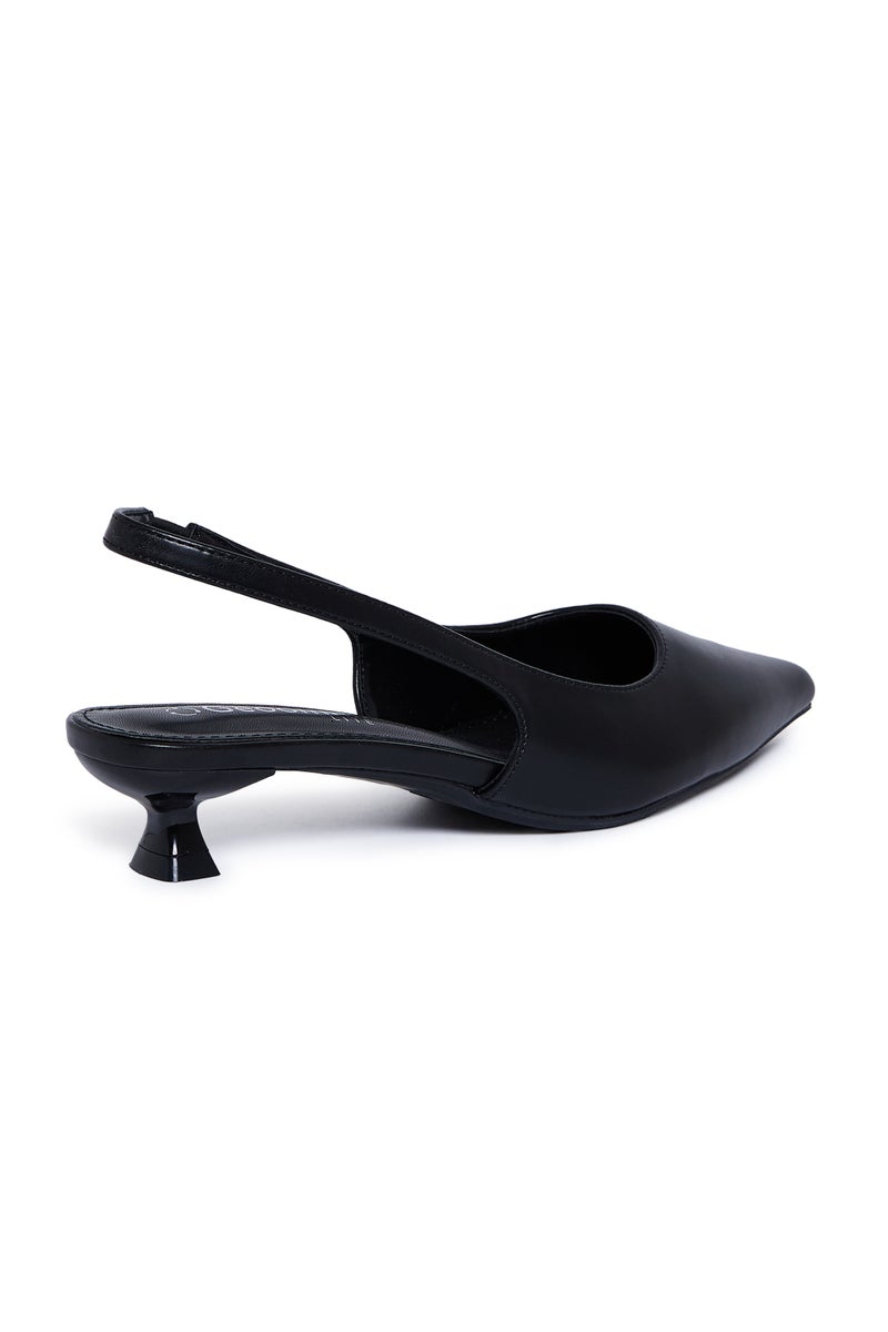 Geoomnii Low Heel Mules for Women – Comfortable Slip-On Heels for Office, Casual & Daily Wear - Image 3